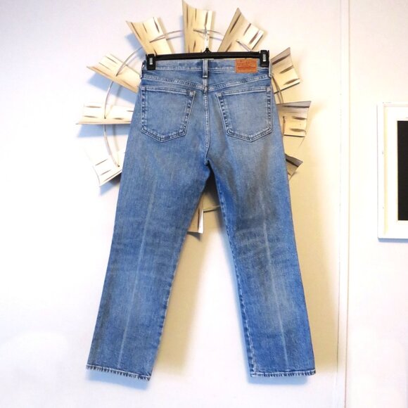 🎄NWOT Lucky Brand Candiani‎ Authentic Straight Crop Jeans Size 2/26 - Picture 10 of 13